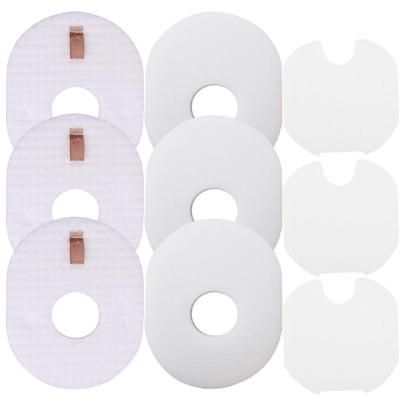 Dttery 3 Post + 3 Foam & Felt Filters Kit Replacement for Shark Rocket Ultra-Light Vacuum HV292, HV300, HV300W, HV301, HV302, HV303, HV305, HV308, HV310, UV450 Part XFFV300 - Image 1